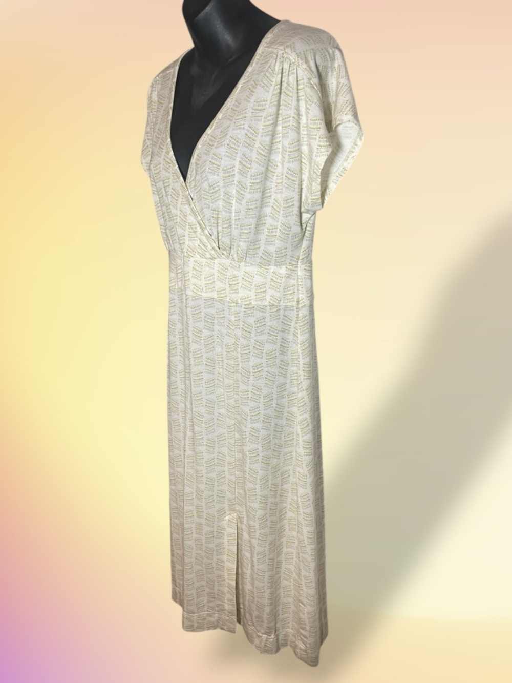 Royal Robbins Essential Tencel Dash Dress Cream Tan Yellow Size Medium - Picture 4 of 15